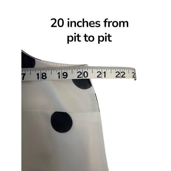 Ann Taylor Factory Womens Petite Polka Dot Sleeveless Shift Dress White & Black - Picture 7 of 8